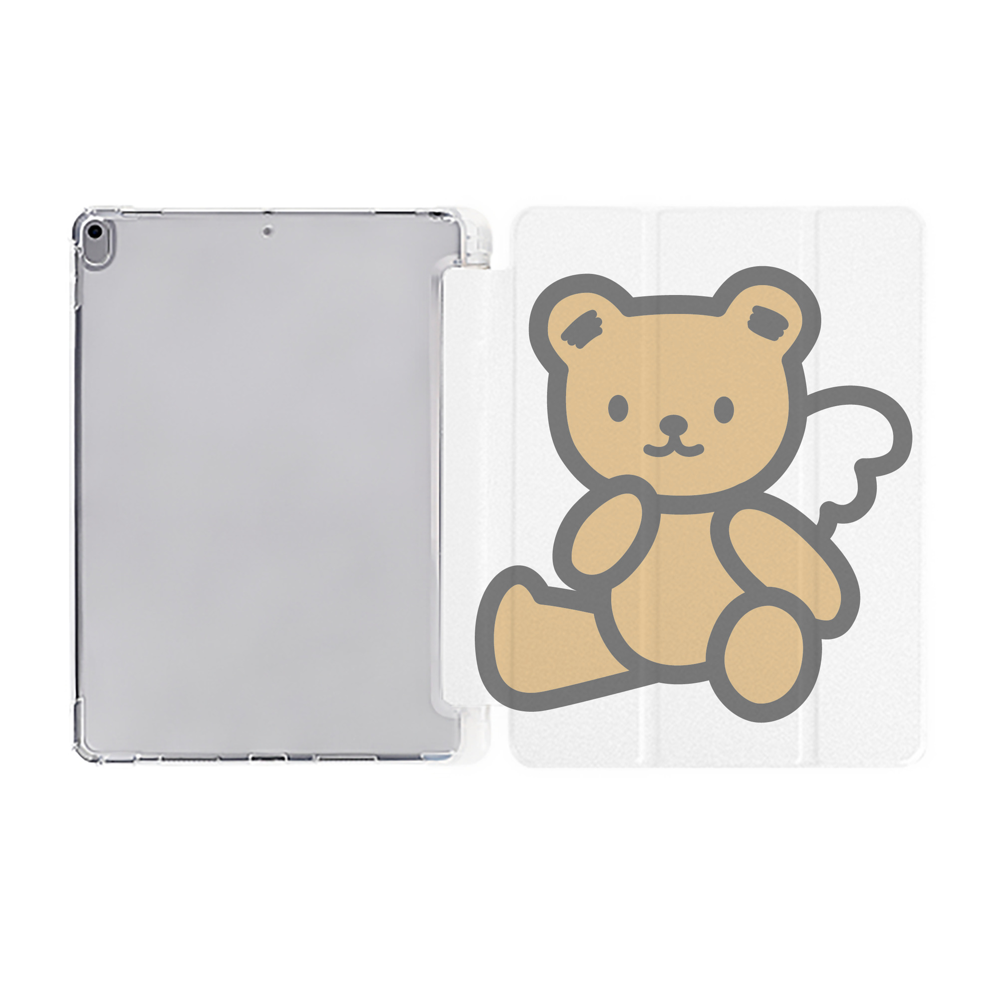 （画像用） Hello Kitty ハローキティ IPad ケース ペン収納付き 三つ折りスタンド PUレザー×シリコン 対応機種9.5/10.5/10.9インチ
